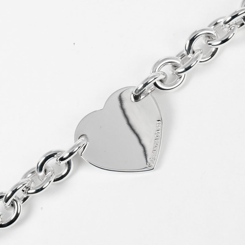 [TIFFANY & CO.] Tiffany 
 Retton Tiffany Heart Tag Bracelet 
 Silver 925 Approximately 26.54G Return to Tiffany & Co. Heart Tag Ladies A Rank