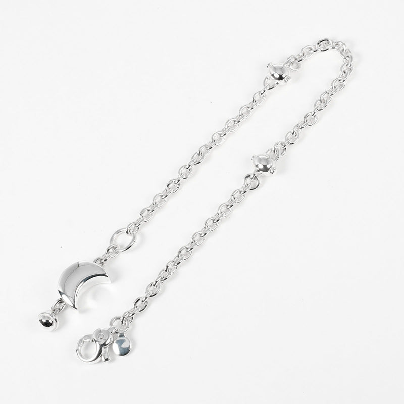 [Tiffany＆Co。]蒂法尼 
 新月手链 
 复古银925大约11.74克新月女士