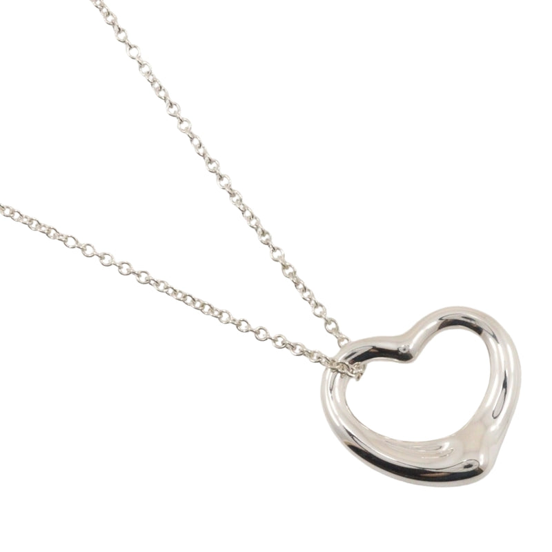 【TIFFANY&Co.】ティファニー
 オープンハート ネックレス
 シルバー925 約6.93g Open heart レディースAランク