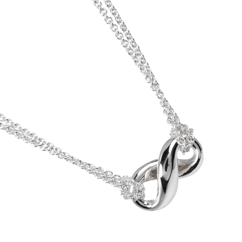 TIFFANY&Co.】ティファニー インフィニティ ダブルチェーン ネックレス シルバー925 約7.72g Infinity Doub –  KYOTO NISHIKINO