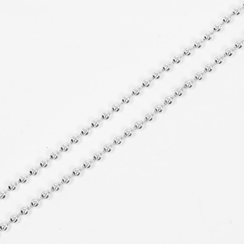 [TIFFANY & CO.] Tiffany 
 Retton -Obertag Necklace 
 86cm Ball Chain Silver 925 Approximately 25.8g Return to OVAL TAG Ladies A Rank