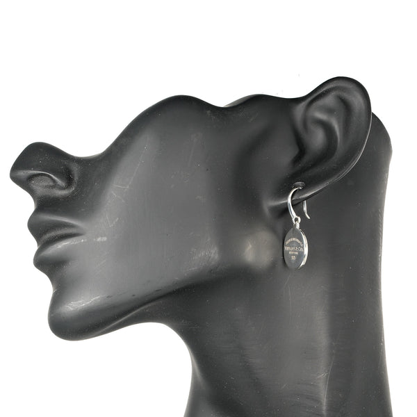 [Tiffany＆Co。]蒂法尼 
 里顿蒂芙尼圆形耳环 
 Silver 925约6.19g返回Tiffany＆Co。Round Tag女士A级