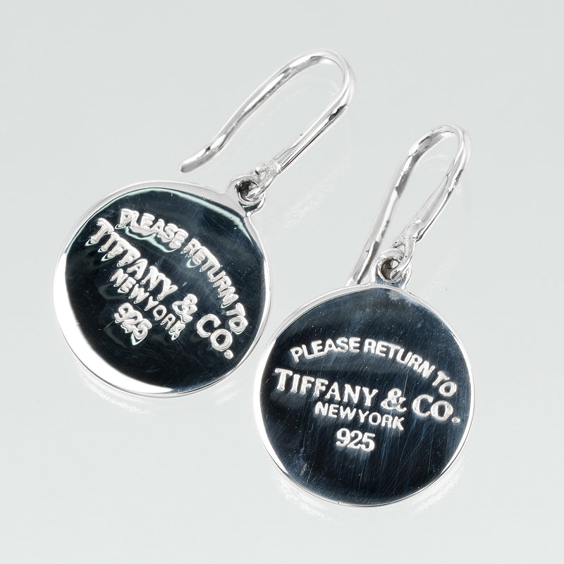 [TIFFANY & CO.] Tiffany 
 Retton Tiffany Round Tag Earrings 
 Silver 925 about 6.19g Return to Tiffany & Co. Round Tag Ladies A-Rank
