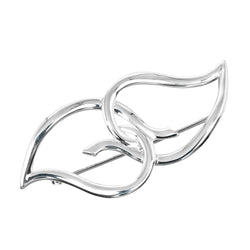 [Tiffany & co.]TIFFANY&Co. Double leaf Brooch Silver 925 about 7.1g DOUBLE LEAF Ladies A Rank