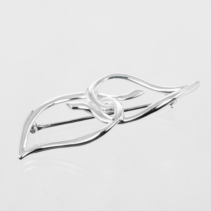 [Tiffany＆Co。]蒂法尼 
 双叶胸针 
 银925大约7.1克双叶女士