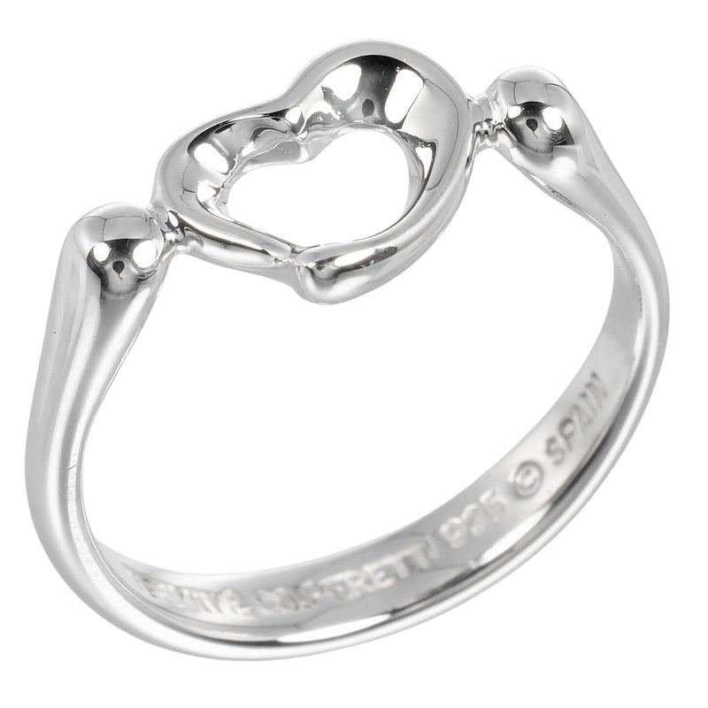 [TIFFANY & CO.] Tiffany 
 Open Heart No. 10 Ring / Ring 
 Silver 925 about 2.52g Open Heart Ladies A Rank