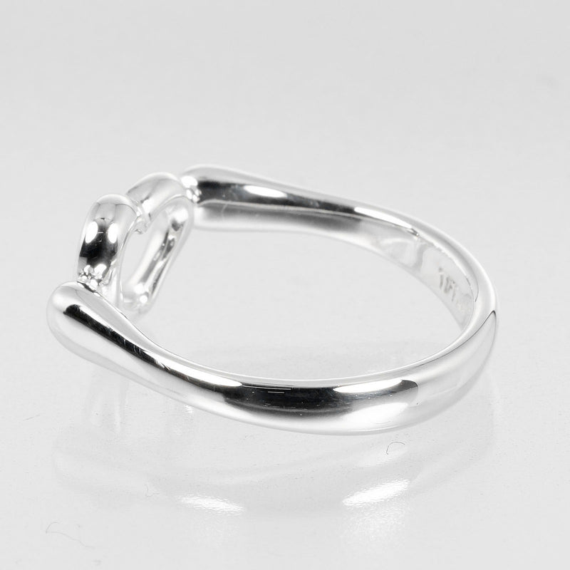 [Tiffany & co.] Tiffany 
 Corazón abierto No. 10 Anillo / anillo 
 Silver 925 alrededor de 2.52g de corazón abierto damas un rango