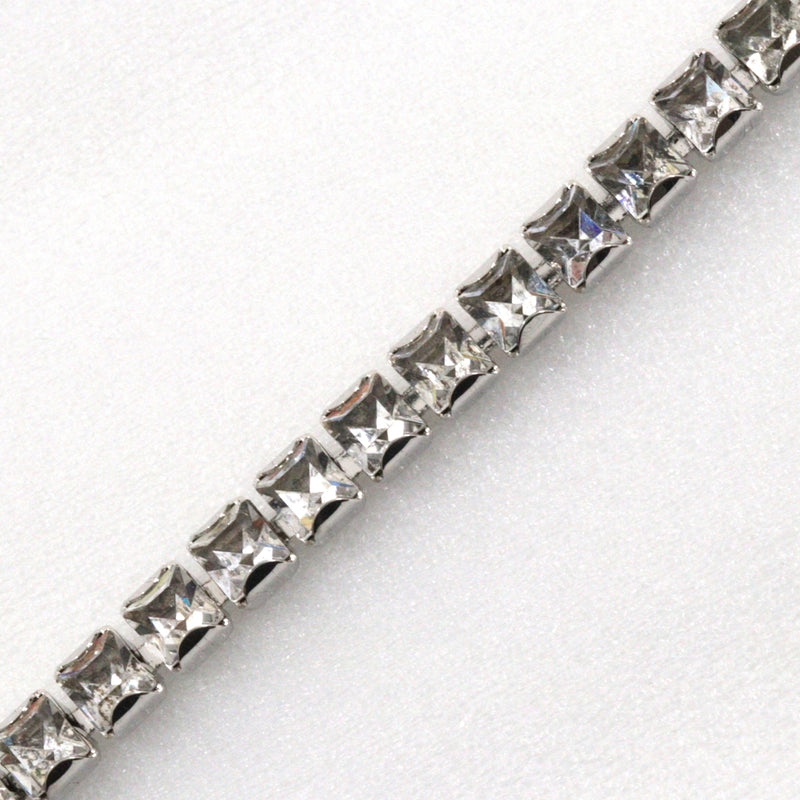 [DIOR] Christian Dior Choker Metal x Rhinestone about 23.8G Ladies