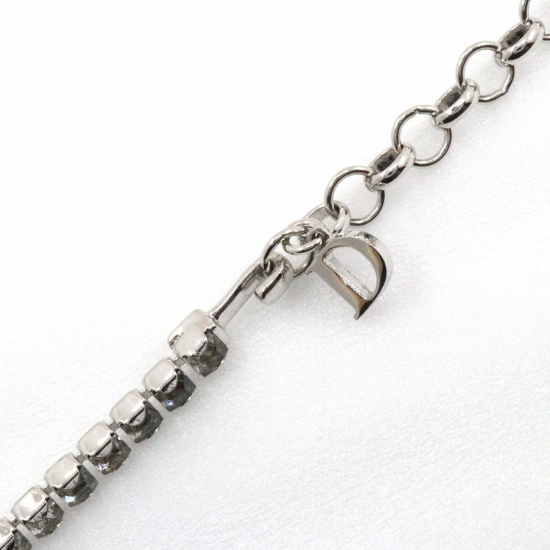 [DIOR] Christian Dior Choker Metal x Rhinestone about 23.8G Ladies