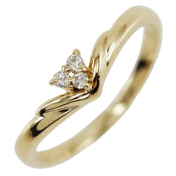 [TASAKI] Tasaki No. 6.5 Ring 18KYellow Gold x Diamond 0.03 engraved about 1.3G Ladies A-Rank