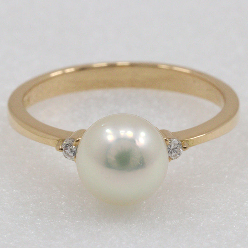 [Tasaki] Tasaki Pearl No. 11 Anneau / anneau 7,0 mm K18 Gol jaune X Pearll Madies A Rank