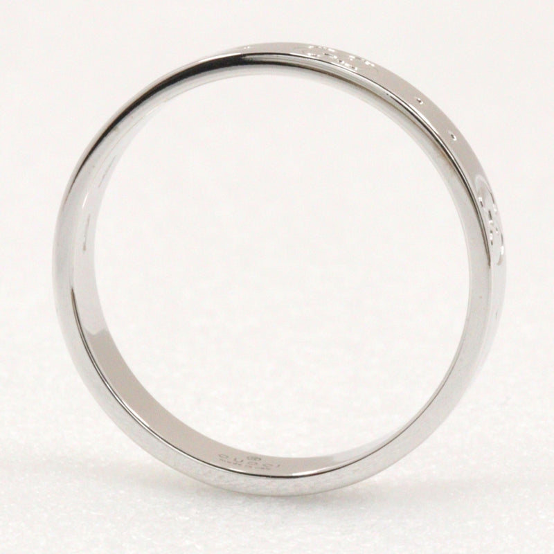 [GUCCI] Gucci Icon Ring No. 17 Ring 18KWhite Gold Approximately 4.3g ICON RING Men's A-Rank