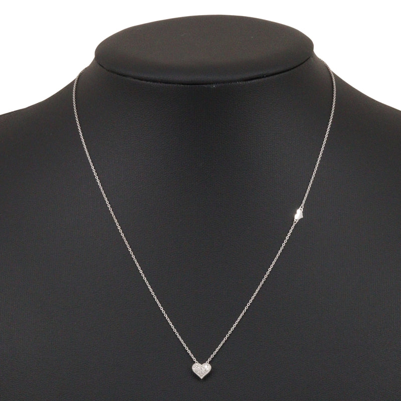 [Bijoux Star] Collier de coeur de bijoux étoiles 2008 cimittet K18 White Gold X Diamond environ 1,8 g de coeur Femmes A + RANG