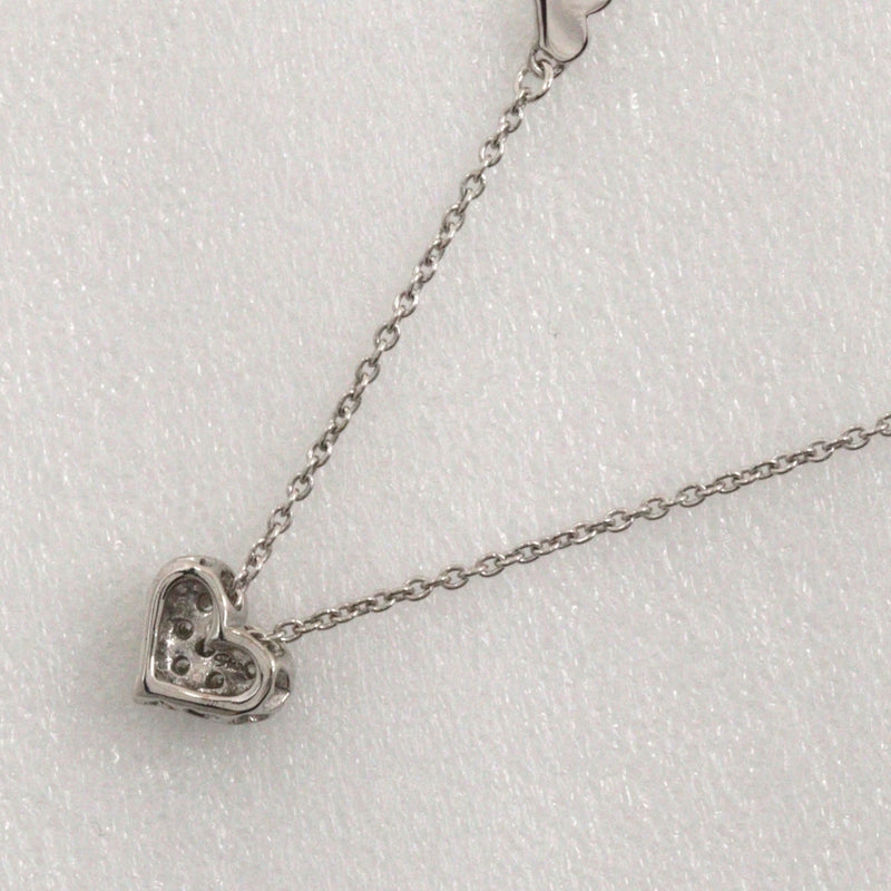 [Bijoux Star] Collier de coeur de bijoux étoiles 2008 cimittet K18 White Gold X Diamond environ 1,8 g de coeur Femmes A + RANG