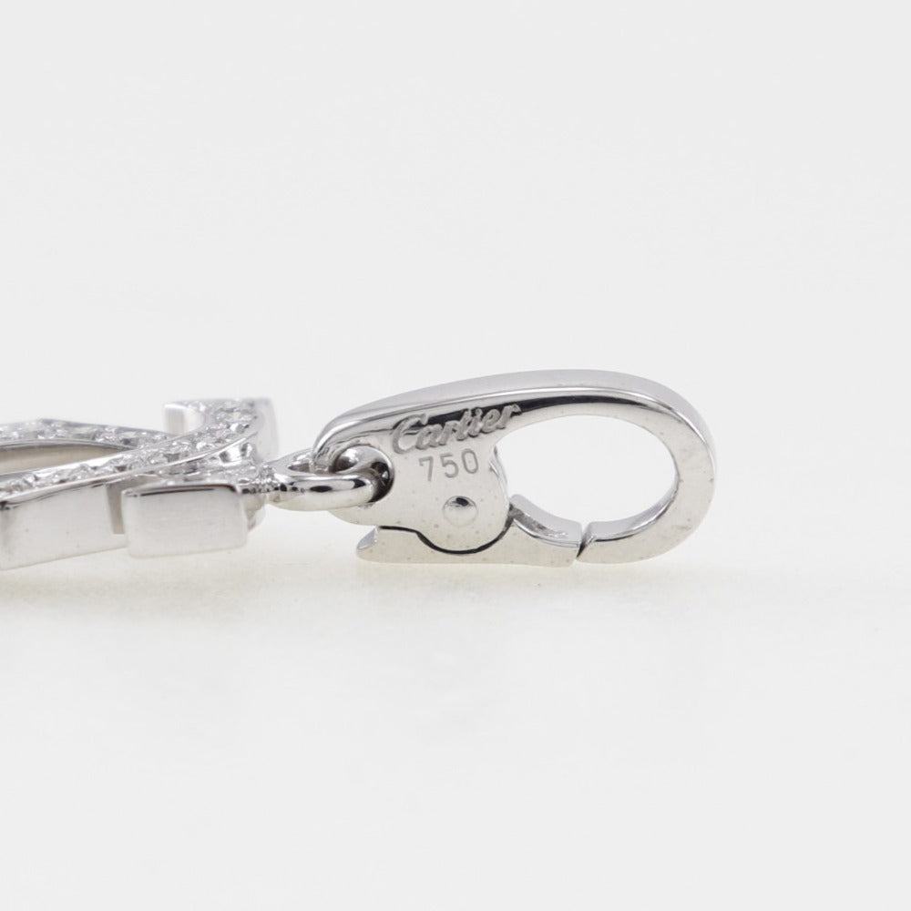 Cartier] Cartier 2C charm K18 White Gold x Diamond 2C Ladies A+