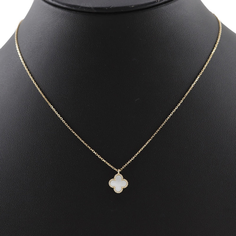 [VAN CLEEF & ARPELS] Van Cleef & Arpel 
 Sweet Alhambra necklace 
 K18 Yellow Gold x White Shell Approximately 2.6g Sweet Alhambra Ladies A+Rank
