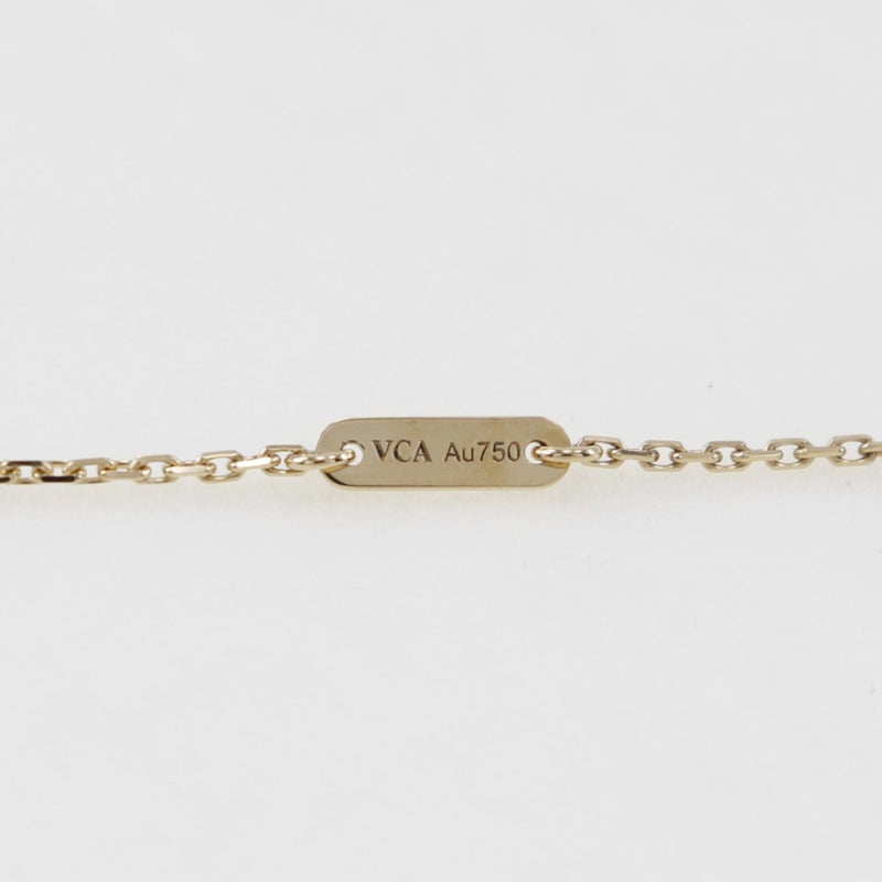 [Van Cleef & Arpels] Van Cleef & Arpel 
 Collar de Alhambra dulce 
 K18 Oro amarillo x concha blanca aproximadamente 2.6 g Sweet Alhambra Ladies A+Rank