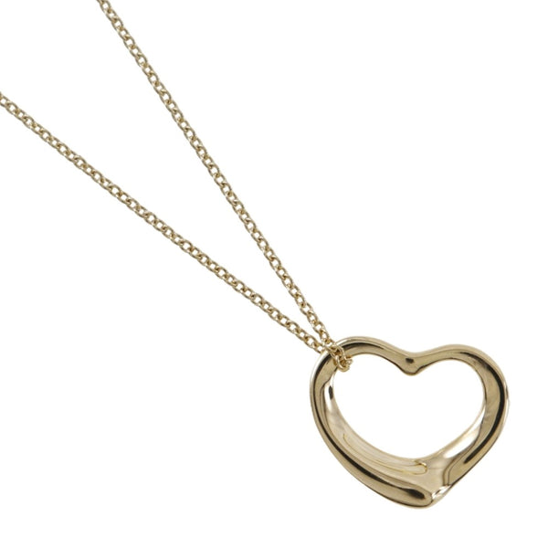 [Tiffany＆Co。] Tiffany开放心脏项链Elsa Peletti K18黄金大约2.9克开放心脏女士