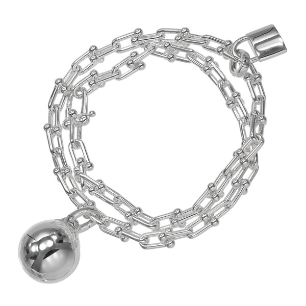 ◇ティファニー◇新品仕上済 ハードウェア スモールラップ ブレスレット 44.7 TIFFANY&Co.】ティファニー ハードウェア スモール ラップ