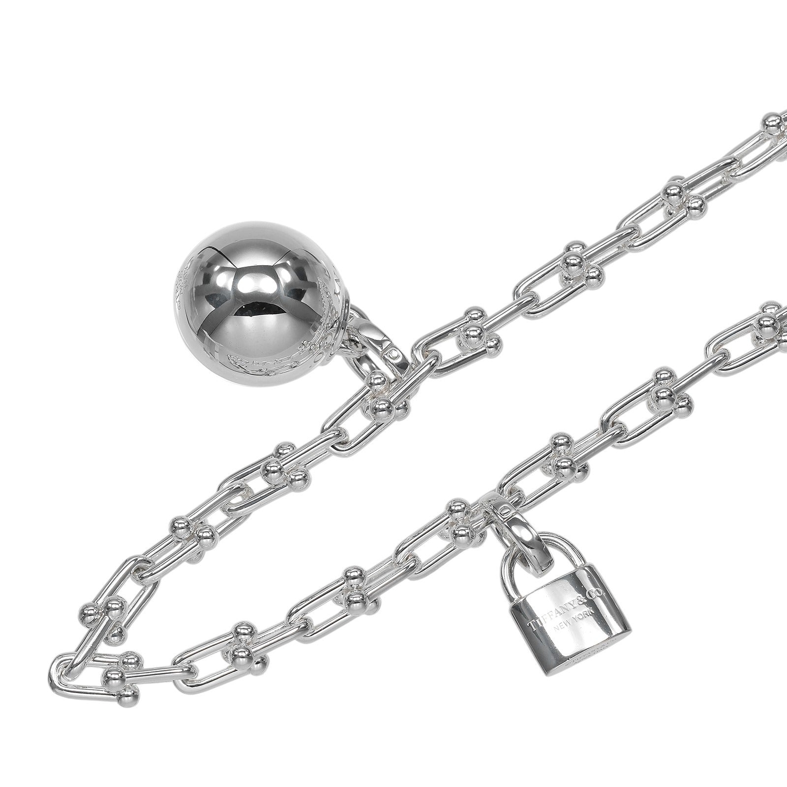 ◇ティファニー◇新品仕上済 ハードウェア スモールラップ ブレスレット 44.7 TIFFANY&Co.】ティファニー ハードウェア スモール ラップ