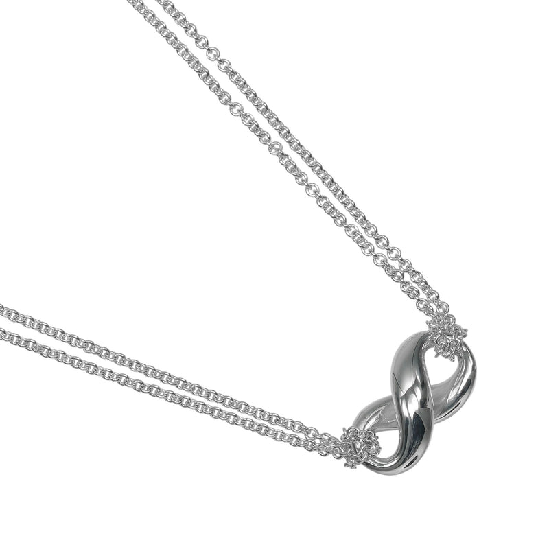 【TIFFANY&Co.】ティファニー インフィニティ ダブルチェーン ネックレス