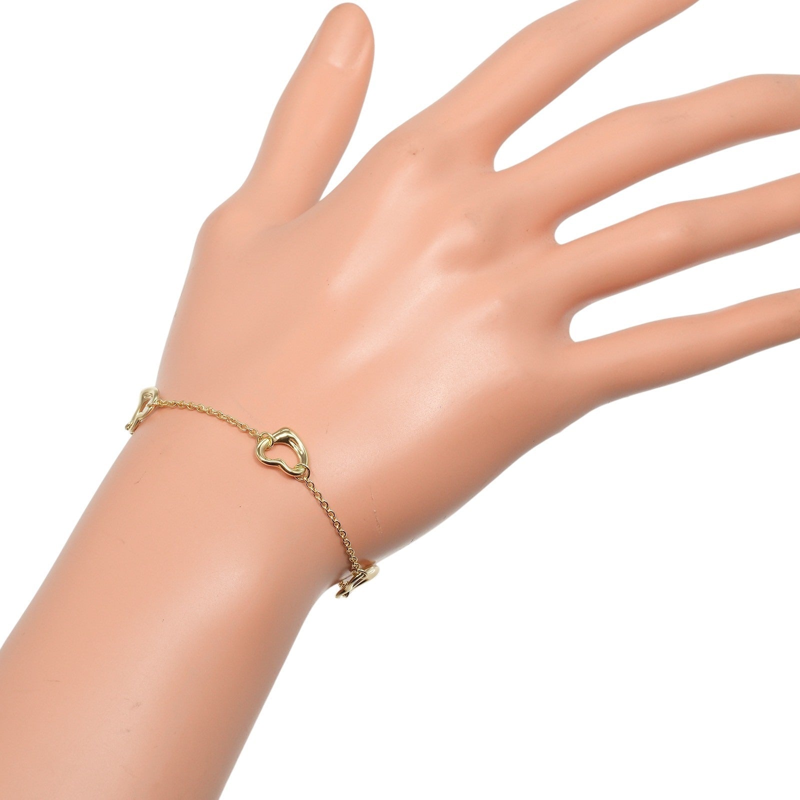 TIFFANY&Co.】ティファニー オープンハート 5モチーフ ブレスレット 