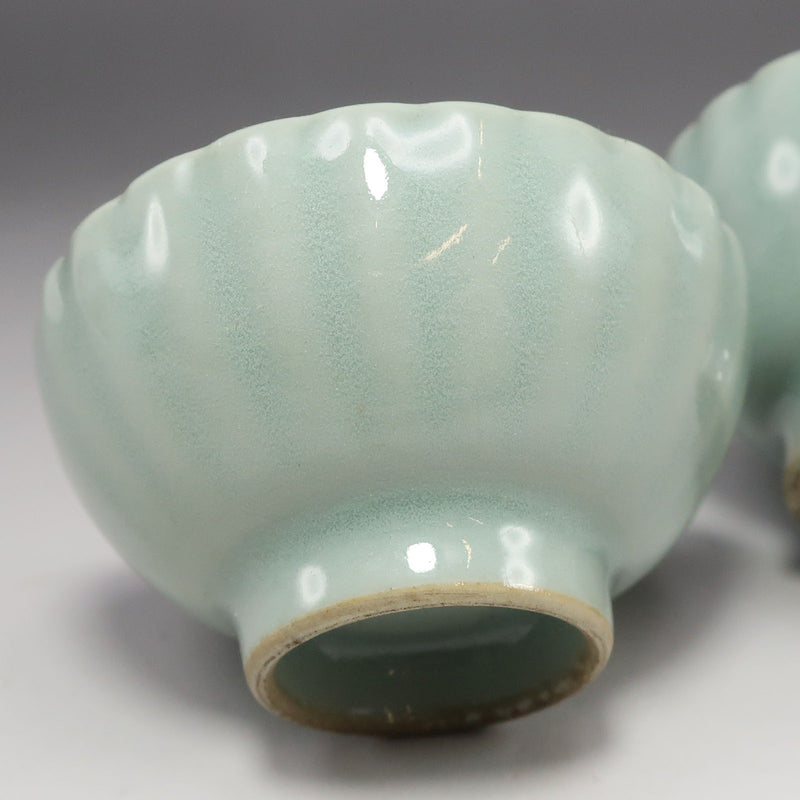 【kyoyaki】京焼 二代 諏訪蘇山 造 青磁盃 一対 陶磁器 _ 骨董品 kyoyaki】京焼 二代 諏訪蘇山 造 青磁盃 一対 骨董品 – NISHIKINO