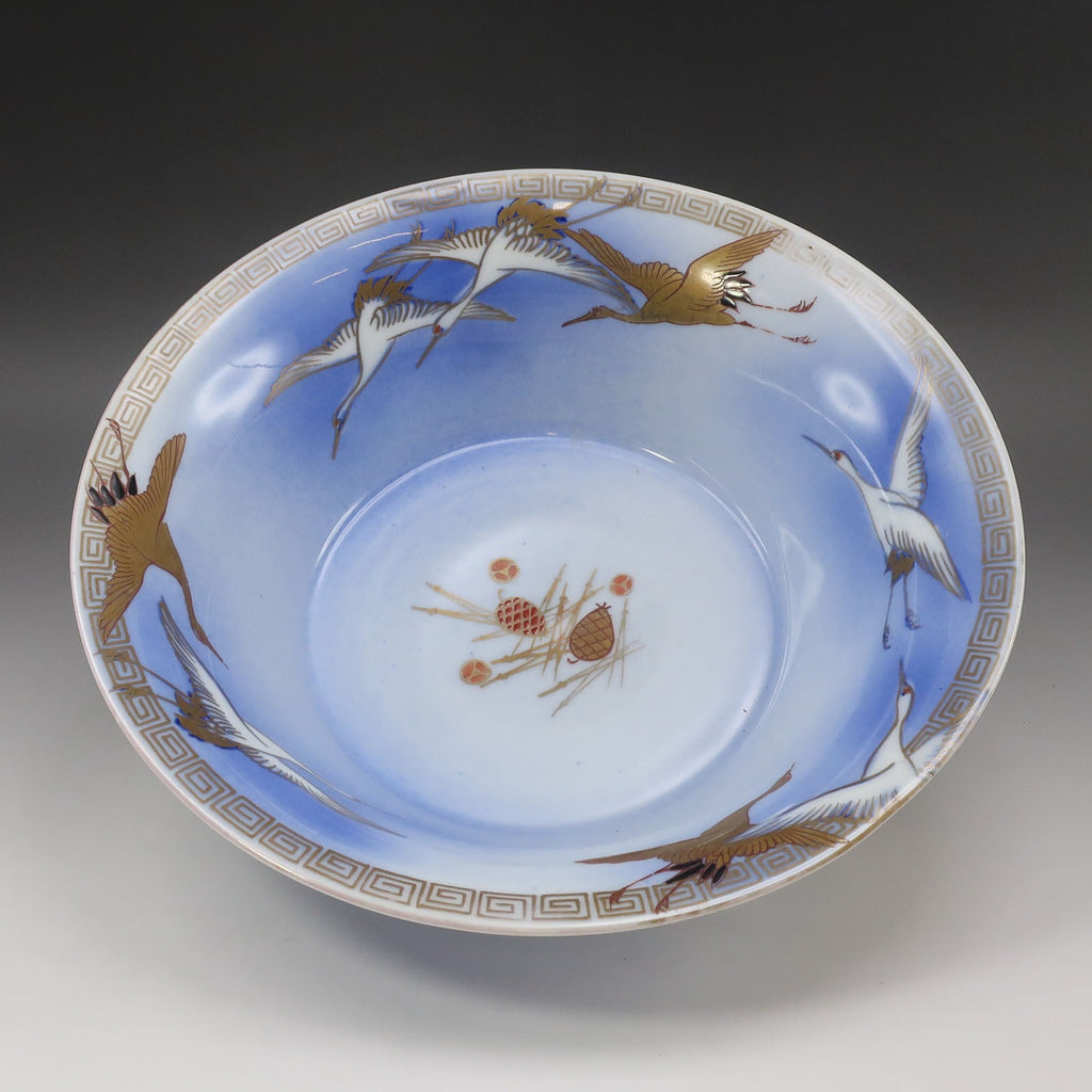 【FUKAGAWA】深川製磁 オールド深川 金彩 鶴松図 鉢 陶磁器 _ 骨董品 FUKAGAWA】深川製磁 オールド深川 金彩 鶴松図 鉢 骨董品 – NISHIKINO