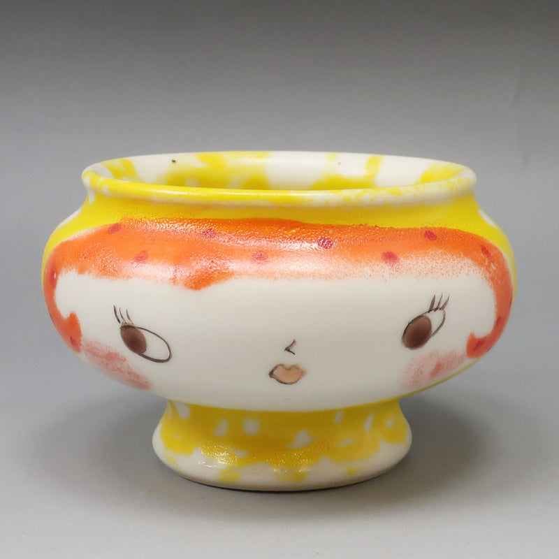 【KUTANIYAKI】九谷焼 武田朋己 造 トーテムポール おちょこ 酒器
