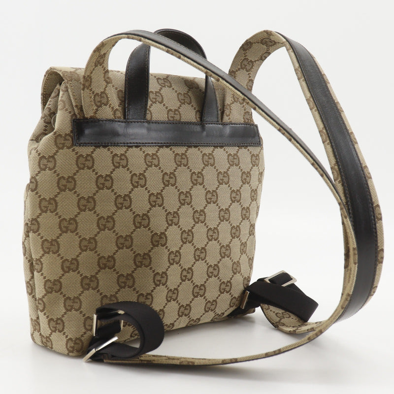 GUCCI Backpack Daypack 003.0242 Brown GG canvas Women GUCCI Backpack Backpack Daypack 003.0242 beige GG canvas  main image 2