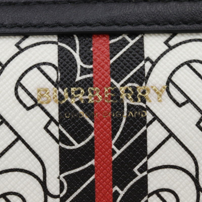 BURBERRY】バーバリー TBモノグラムストライプ Eキャンバス バムバッグ