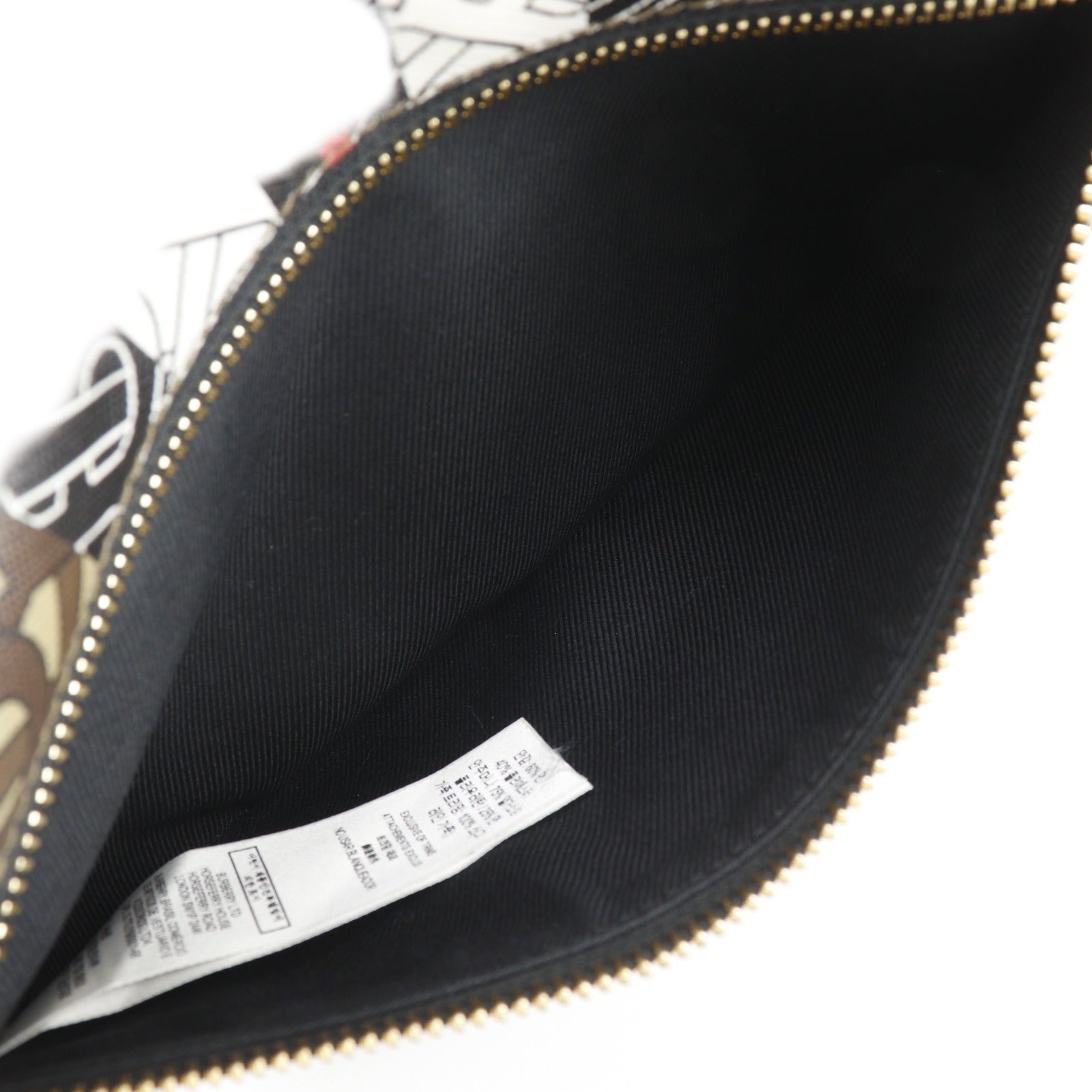 BURBERRY】バーバリー TBモノグラムストライプ Eキャンバス バムバッグ