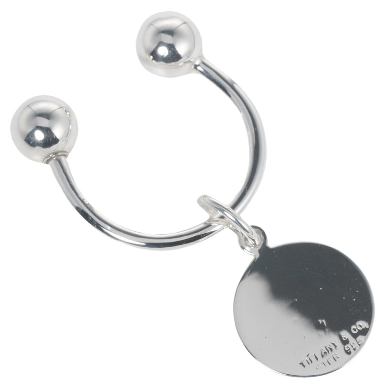 [Tiffany & CO.] TIFFANY KEYCHAIN ​​OVAL TAGLE SILP 925 LADES RANGE