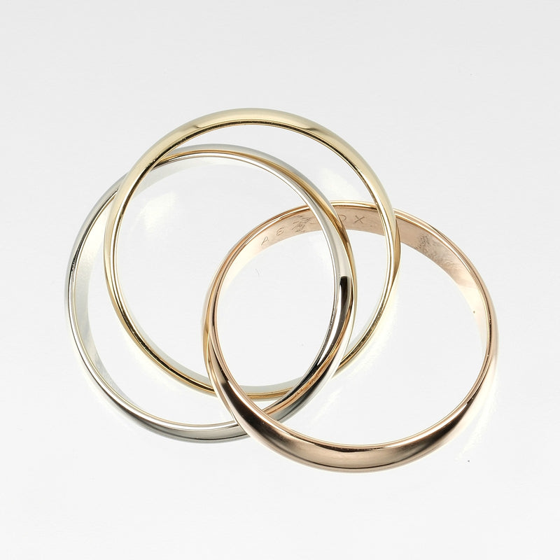 CARTIER】カルティエ トリニティ 9.5号 リング・指輪 K18ゴールド×YG