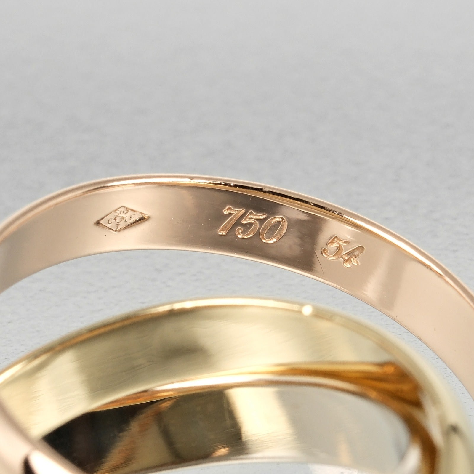 CARTIER】カルティエ トリニティ 13号 リング・指輪 K18ゴールド×YG PG