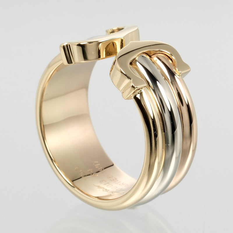 Cartier] Cartier 2C 14 Ring / Ring Three Color K18 Gold x YG PG WG ab –  KYOTO NISHIKINO