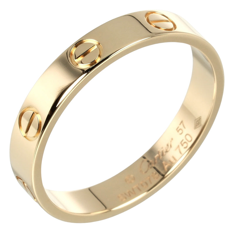 [Cartier] Cartier 
 Mini amor Boda No. 16 Anillo / anillo 
 K18 Oro amarillo aproximadamente 3.45 g mini amor Ladies de bodas un rango