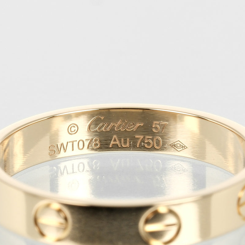 [Cartier] Cartier 
 Mini Love Wedding No. 16 Ring / Ring 
 K18 Yellow Gold Approximately 3.45g Mini Love Wedding Ladies A Rank