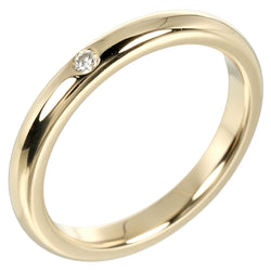 [Tiffany & co.] Tiffany 
 Anillo / anillo de la banda de apilamiento 
 K18 Gold Yellow Gold X Diamond Aproximadamente 3.47 g de la banda de apilamiento Damas un rango