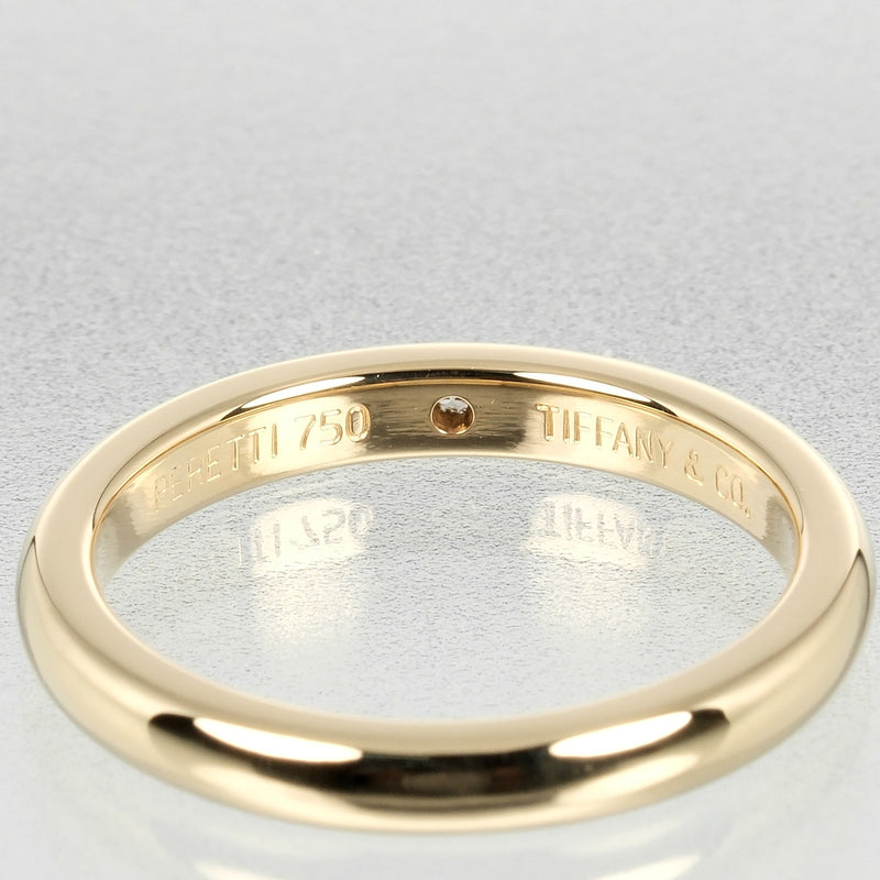 [Tiffany & co.] Tiffany 
 Anillo / anillo de la banda de apilamiento 
 K18 Gold Yellow Gold X Diamond Aproximadamente 3.47 g de la banda de apilamiento Damas un rango