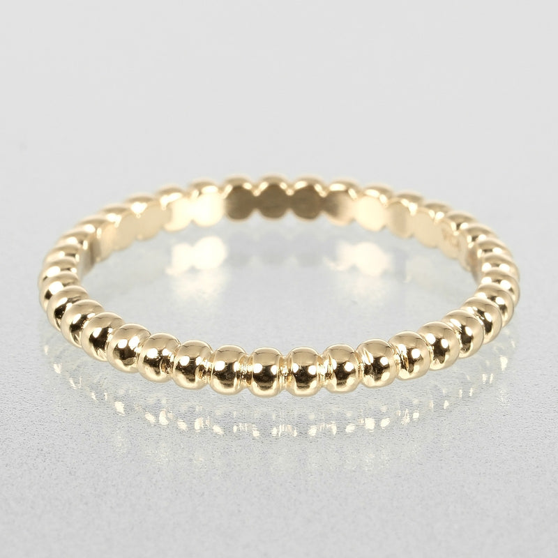 [Van Cleef & Arpels] Van Cleef & Arpel 
 Perle pequeño No. 11.5 anillo / anillo 
 K18 oro amarillo aproximadamente 2.03g perrelet pequeñas damas a+rango