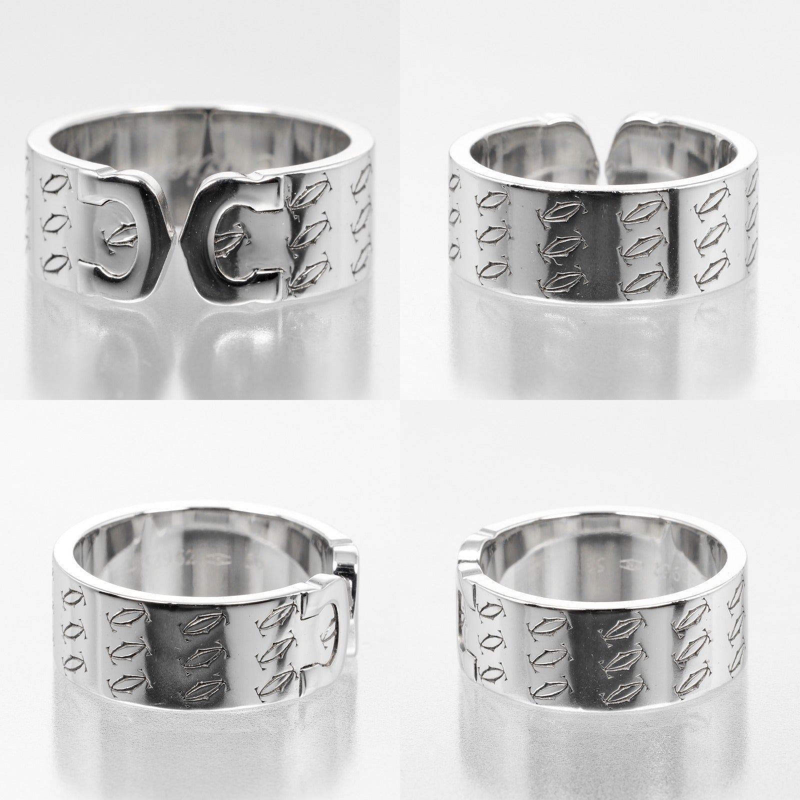 Cartier シルバーリング15号 CARTIER】カルティエ 2C ハッピーバースデー 15号 リング・指輪