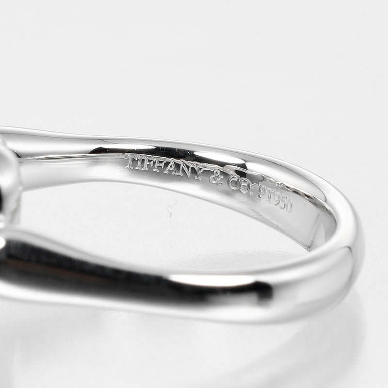 【TIFFANY&Co.】ティファニー
 オープンハート 7号 リング・指輪
 Pt950プラチナ×ダイヤモンド 約5.58g Open heart レディースAランク