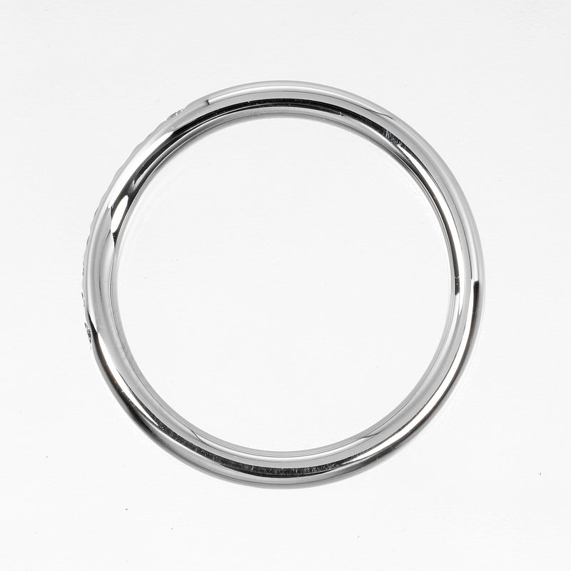 [TIFFANY & CO.] Tiffany 
 Curve -do band No. 7 ring / ring 
 PT950 Platinum x 9P Diamond about 3.47g CURVED BAND Ladies A Rank