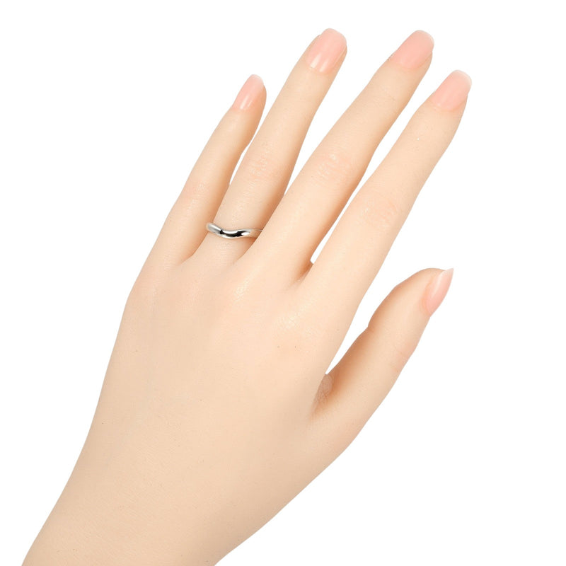 [TIFFANY & CO.] Tiffany 
 Curve -do band No. 9 ring / ring 
 3mm model PT950 Platinum Approximately 5.58g CURVED BAND Ladies A Rank