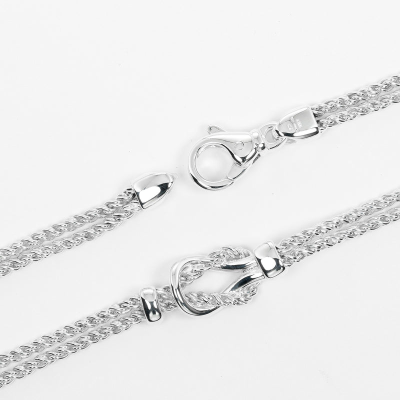 TIFFANY&Co.】ティファニー ダブルロープ ネックレス シルバー925 約30.17g Double rope レディースAランク –  KYOTO NISHIKINO