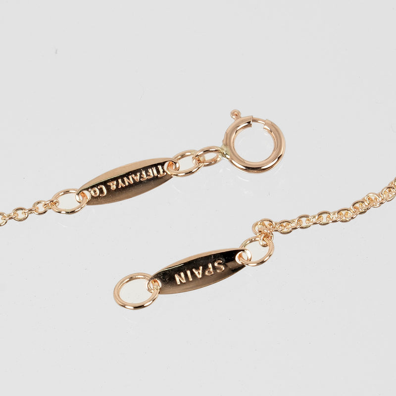 [TIFFANY & CO.] Tiffany 
 Viser Yard bracelet 
 K18 Pink Gold x Diamond about 1.38g by the Yard Ladies A+Rank