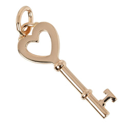 [TIFFANY & CO.] Tiffany 
 Heart key pendant top 
 K18 Pink Gold Approximately 2.62g Heart Key Ladies A Rank