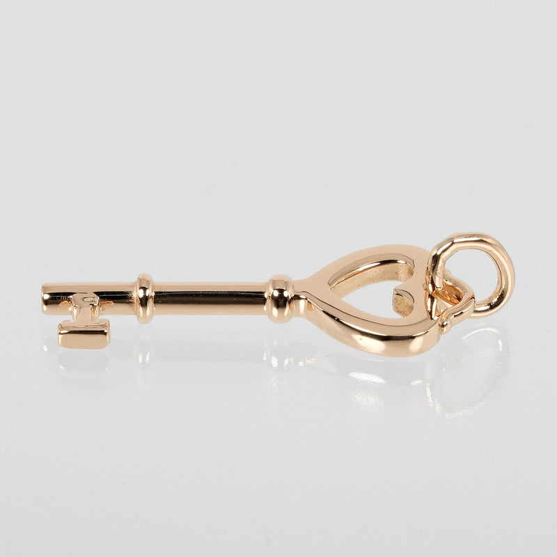 [Tiffany & co.] Tiffany 
 Top de colgante de llave de corazón 
 K18 Pink Gold aproximadamente 2.62g Heart Key Ladies A Rank