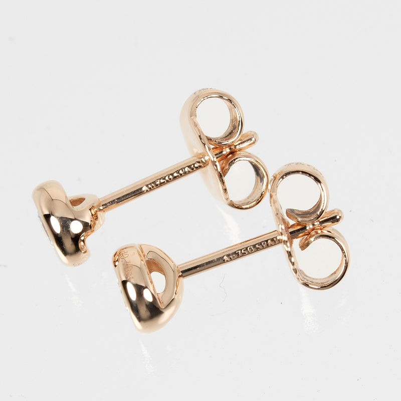 [TIFFANY & CO.] Tiffany 
 Viser Yard Earrings 
 0.10ct x 2 K18 Pink Gold x Diamond about 1.63G by the Yard Ladies A Rank